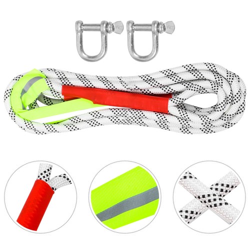 Reusable Tow Strap Heavy Duty Steel Buckle Nylon Rope for Trailer ...