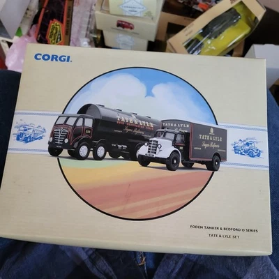 Corgi 经典 Tate & Lyle 套装 Foden Tanker & Bedford O 系列 Van No 97781 1:50 — 第 1/2 张图片