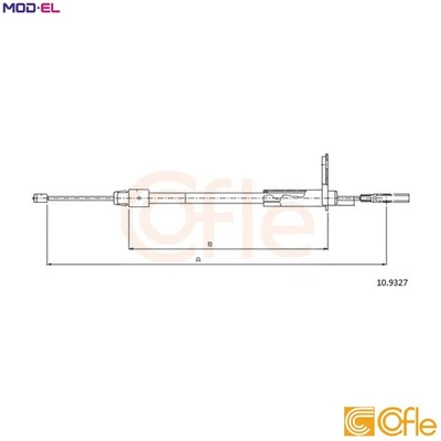 CABLE PULL PARKING BRAKE 10.9327 FOR MERCEDES-BENZ M 166.995 2.1L 4cyl A-CLASS - Image 1 of 4