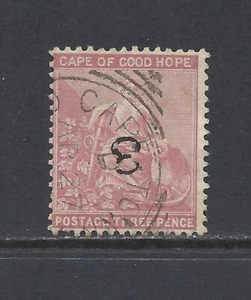 CAPA DE BUENA ESPERANZA SCOTT 32a USADO BIEN - 1880 3p EN 3p EDICIÓN ROSA LIL - Imagen 1 de 2