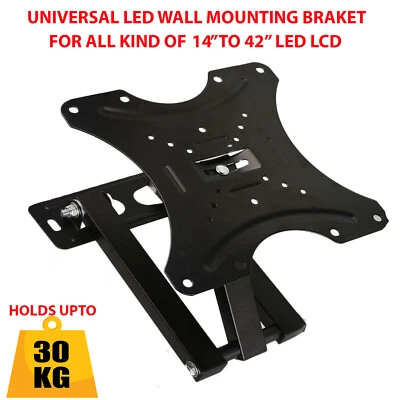 TV Wall Bracket Swivel Motions Mount For LED 3D LCD 10 to 42 Inch Tilt Plasma TV - Image 1 of 4