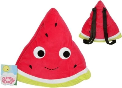 Kidrobot Yummy World Melony The Watermelon Plush Toy Backpack Red - Image 1 of 4