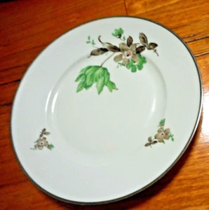 Kjøbenhavns Porcellain Maleri  Passionflower Entre Plate 21 cm1930s  KMP - Picture 1 of 2
