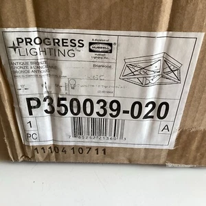 Progress Lighting P350039-020 Briarwood 12” 2-Light Antique Bronze Flush Mount - Picture 1 of 2