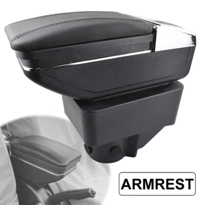 Reposabrazos para Ford Fiesta 2011-2019 caja de almacenamiento portavasos reposabrazos giratorio 2018 Foto 1 de 4