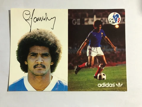 GERARD JANVION-National Team FRANCE 1981-Official Card-WC82-PSG/St.Etienne-AK Cover