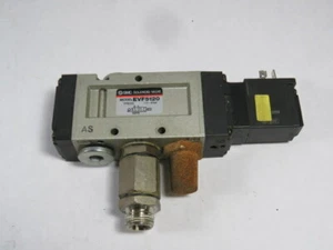 SMC EVF5120 Solenoid Valve 5-Port 21-26VDC 1.5-9bar USED - Picture 1 of 4
