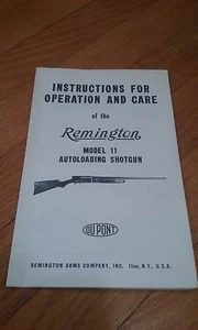 Remington Model 11 Automatic Shotgun Manual C74 - Picture 1 of 2