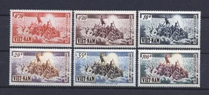 1955 South Vietnam Stamps Refugees on Raft Scott # 30-35 MNH - Picture 1 of 1