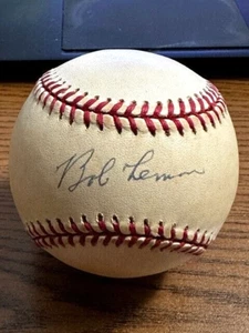 BOB LEMON 5 SIGNED AUTOGRAPHED OAL BASEBALL! Yankees, Indians! - Picture 1 of 2