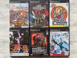 SONY PS2 Jack and Daxter 1 2 & Maximo & PC Genjin & Robots set from Japan - Picture 1 of 14