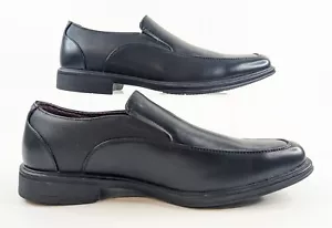 Perry Ellis Portfolio Men’s Size 9.5 Black Slip On Ultra Foam Dress Shoes NWT - Picture 1 of 10