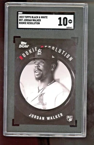 2023 Topps Black and White Jordan Walker RC Rookie Resolution #RR7 SGC 10 GEM - Picture 1 of 2