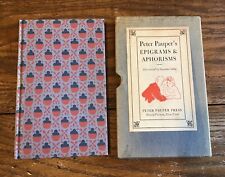 Peter Pauper's Epigrams and Aphorisms 1st ed 1950 Slipcase Susanne Suba Illus.