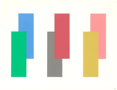 Josef Albers - Placa "La Interacción del Color" V-4 Derecha Foto 1 de 4