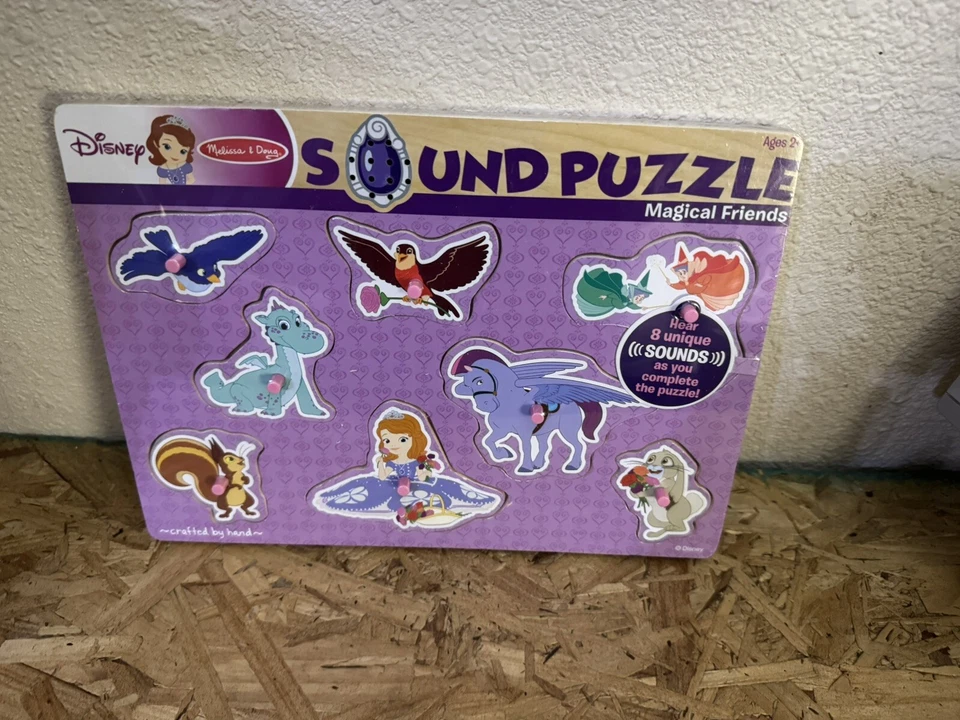 Melissa & Doug Disney Sofia The First Magical Friends Sound Puzzle 8pc