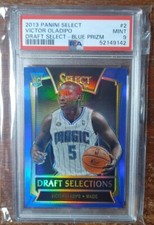 2013-14 Select Draft Selections Prizms Blue Magic Victor Oladipo /49 PSA Mint 9