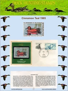 DUCK HUNTING STAMPS CANVAS WALL ART PAINTING PICTURES HANGING POSTERS HOME DECOR - Picture 1 of 1