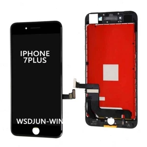 Do iPhone 7 Plus czarny ekran dotykowy LCD digitizer wyświetlacz montaż zamiennik - Zdjęcie 1 z 2