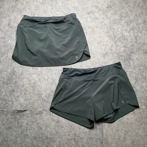 Lot 2x Free Fly Bamboo Shorts + Skort Womens Medium M Blue Performance Blend - Picture 1 of 19