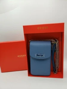 GUESS Small Crossbody Purse Denim Chain Handbag 6.5x3.75" Brand NEW GUESS01 - Picture 1 of 24