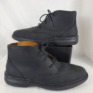 Dr. Comfort Ruk 7910 Black Suede Chukka Ankle Boots 9.5XW Diabetic Extra Depth - Picture 1 of 7