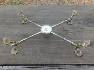 Antik Mottahedeh verstellbar plattiert Herzstück Schüssel Teller Ständer 5" bis 11" - Bild 1 von 9