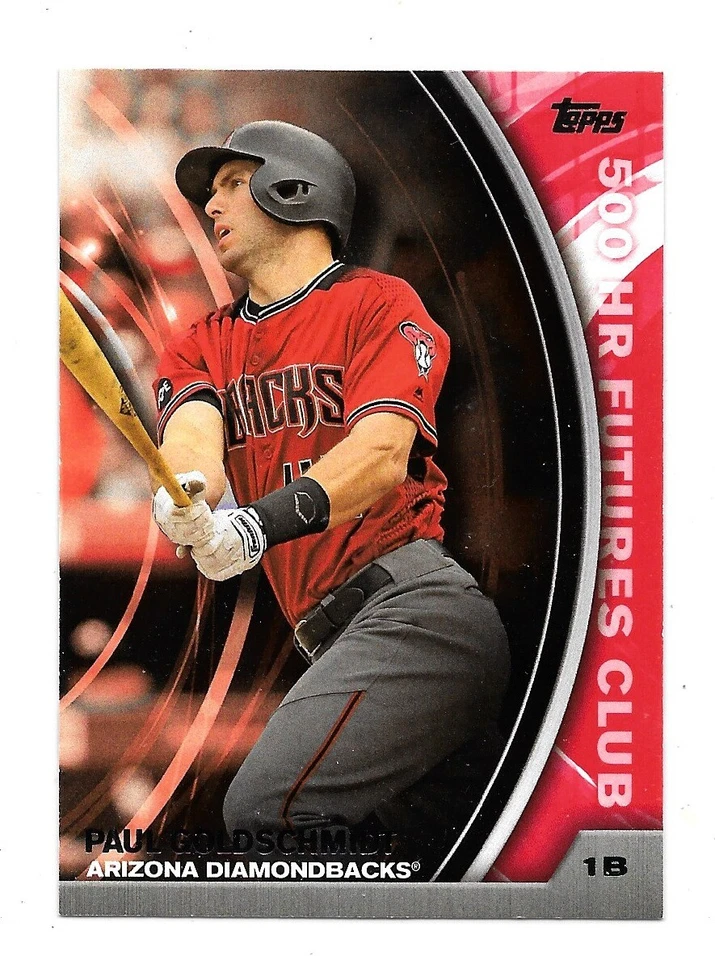 Q 2016 Topps Baseball Paul Goldschmidt 500 HR Futures Club #500-12 NRMT - Image 1 of 1
