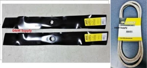 Set lame e cinghia rasaerba per John Deere 42"LA100 LA105 LA110 LA115 - Foto 1 di 1
