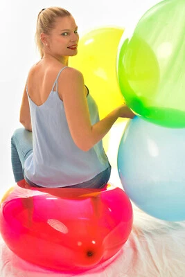 1 x 24" ORANGETEX balloon ** 24" = 60 cm Ø giant balloon ** 16 different colors ** - Image 1 of 4