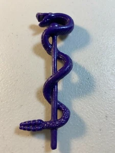 VINTAGE ORIGINAL HE MAN TUNG LASHOR PURPLE SNAKE STAFF MATTEL 1986 - Imagen 1 de 1