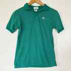 Izod Lacoste Vintage 80's Green Striped Polo Shirt
