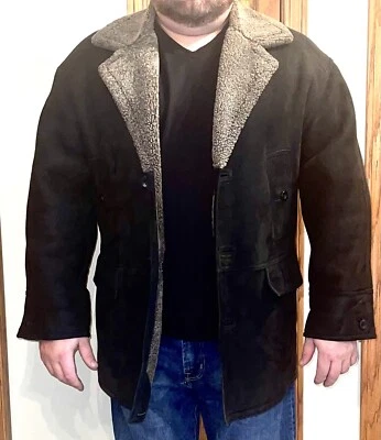Jacques Jekel  Paris 42R L Mens Large Shearling Coat Retail $9999 Neiman Marcus - Image 1 of 4