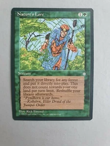 Nature's Lore, MTG Ice Age (1995), Uncommon Green Sorcery NM+ - Picture 1 of 2