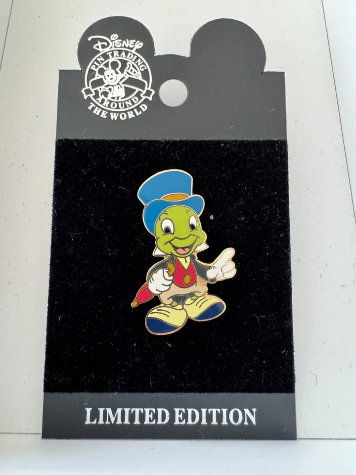 WDW DLR Jiminy Cricket Walt Disney Pinocchio 2002 Pin 965 = - Image 1 of 1