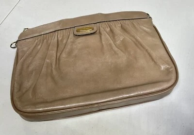 Vintage Etienne Aigner Tan Leather Shoulder Handbag - Image 1 of 4