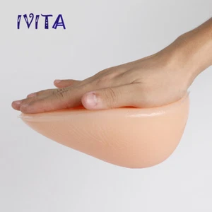 IVITA Self-Adhesive Boobs A-FF Cup Silicone Breast Forms Drag-Queen Enhancer - Picture 1 of 12