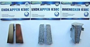 Sockelleisten-Zubehör Innenecken oder Endkappen für Fußleisten 18x58mm Typ: K58C - Bild 1 von 4