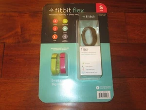 FitBit Black Flex - Small W/ Extra Lime & Pink Bands Wrist FB401CPL New In Box - Picture 1 of 1