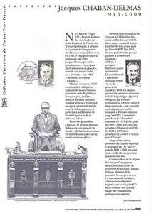 Document Philatélique 1er Jour : 43 2001 - Jacques Chaban Delmas - Picture 1 of 1