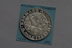 🧠🇩🇰 DENMARK PROOF %925 SILVER LIBERATION MEDAL 23.4Gr 40mm B77 #Z7702 - Picture 1 of 5