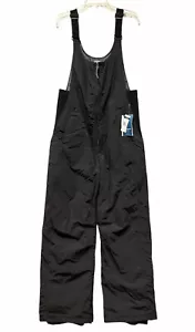 White Sierra Insulated Bib Overalls Winter Snow Ski Suit Black Men’s Size L NWT - Picture 1 of 12