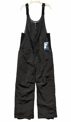 White Sierra Insulated Bib Overalls Winter Snow Ski Suit Black Men’s Size L NWT - Image 1 of 4