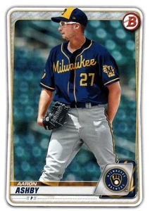 Aaron Ashby Milwaukee Brewers 2020 Bowman Draft Card - Bild 1 von 2