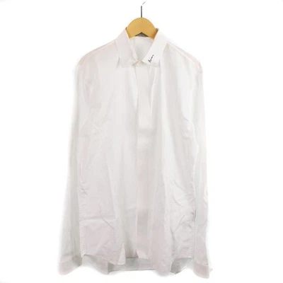 Camisa de vestir Christian Dior blanca de algodón bordada manga larga talla 39 para hombre Foto 1 de 4