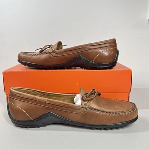 Martin Dingman Bill Water Buffalo Leather Loafers Men 12 Burnt Cedar Vibram Bow - Picture 1 of 10