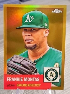 Frankie Montas 2022 Topps Chrome Platinum Anniversary Gold Refractor /50 #289 - Bild 1 von 3