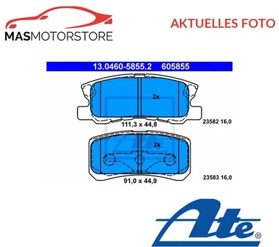 Set brake pads brake pads rear ATE 130460-58552 P for Lancia Flavia 2.4 - Image 1 of 4