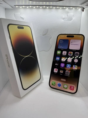 Apple iPhone 14 Pro Max - 512GB - Gold (Ohne Simlock) (Dual-SIM) A2894 Bat:83% - Bild 1 von 4