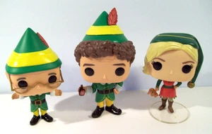 Lote de figuras Funko Pop Buddy The Elf, Buddy, Papa Elf, Jovie #484,485, 486 - Imagen 1 de 5
